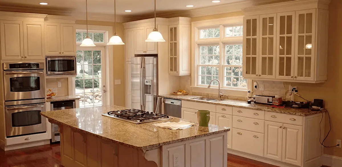 Custom cabinet door installation and kitchen upgrade in Jackson, MS