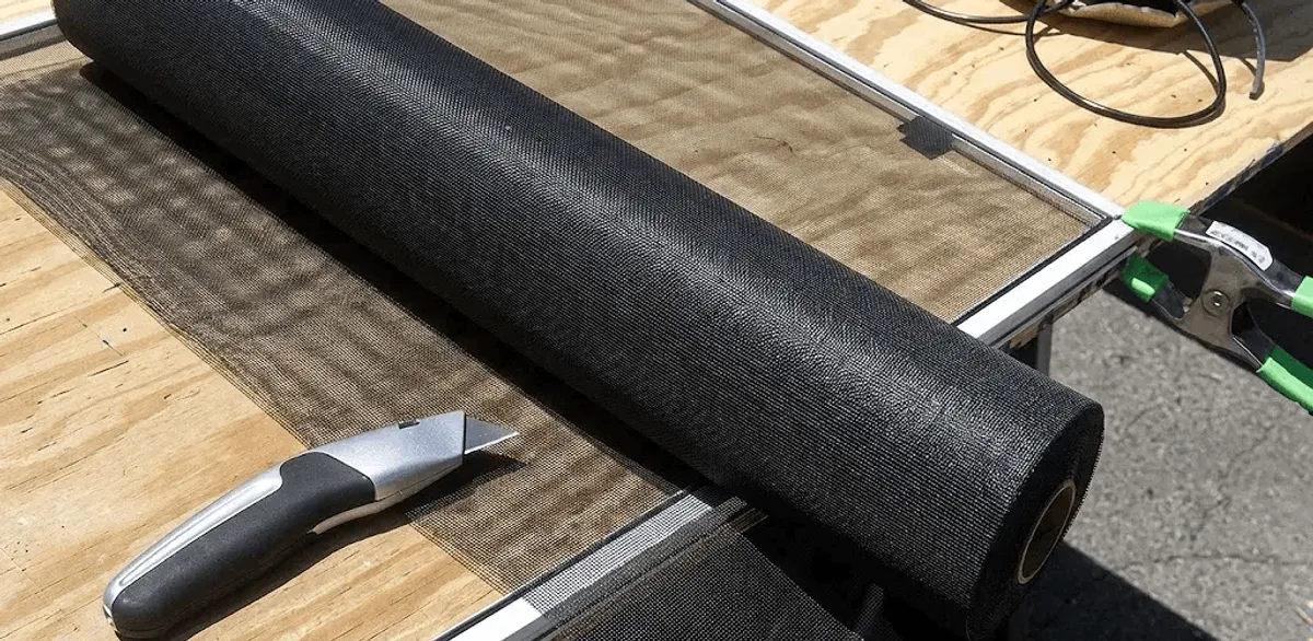 Window screen replacement materials and tools for screen repair in Jackson, MS
